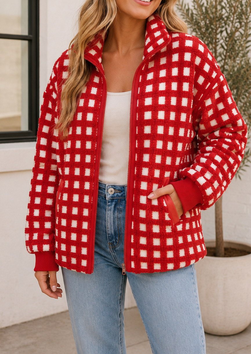Red Plaid Jacket