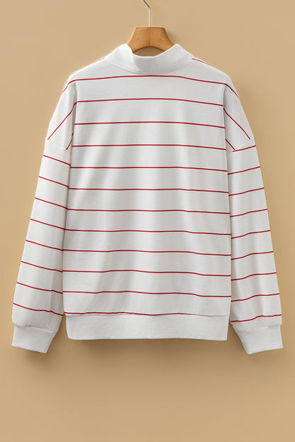 Striped Zip Up Top *TWO COLORS* October.