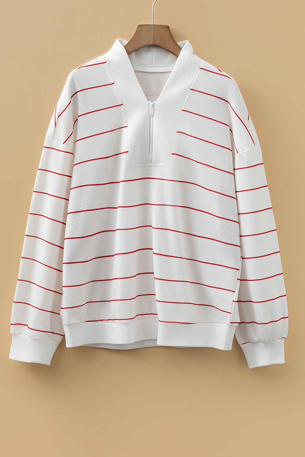 Striped Zip Up Top *TWO COLORS* October.