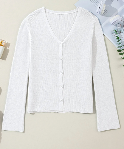 White Knit Cardigan