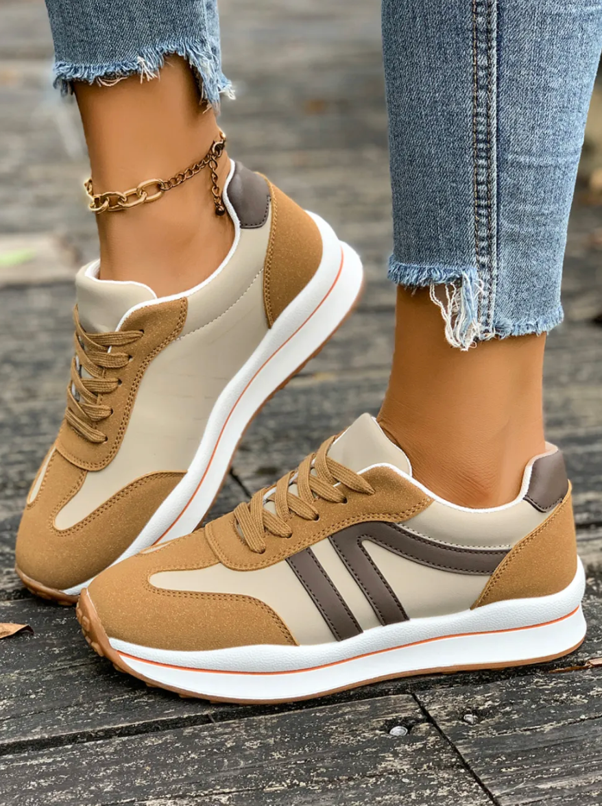 Brown Leather Sneakers RTS