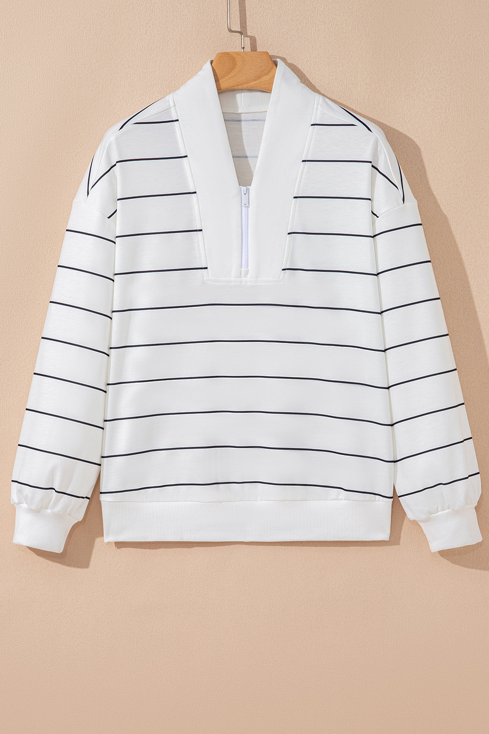 Striped Zip Up Top *TWO COLORS* October.