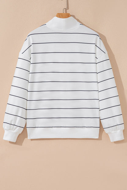 Striped Zip Up Top LT