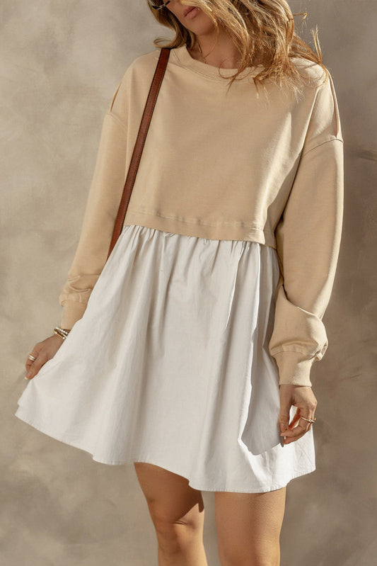 Plus Size Sweatshirt Mini Dress RTS