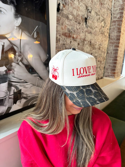 I Love You Sooooo Much - Leopard Vintage Hat