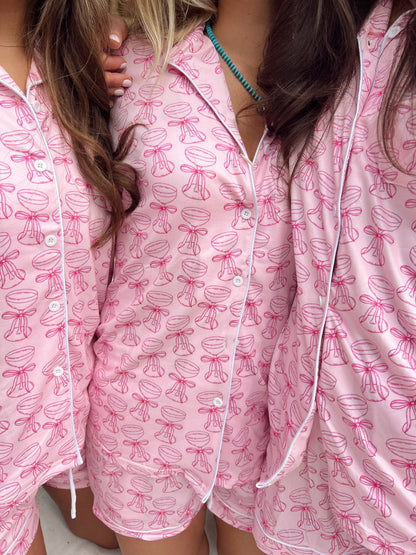 Pink Champagne - Short Pajama Set