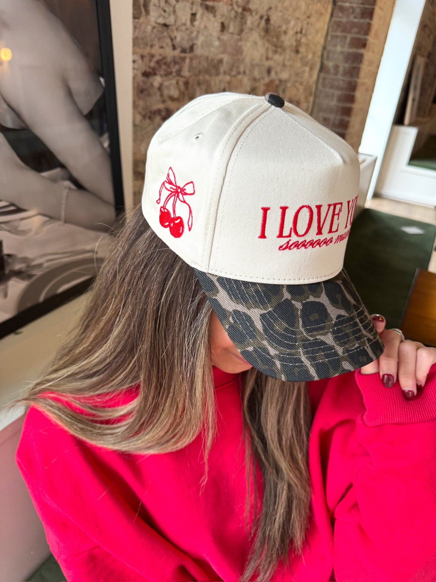 I Love You Sooooo Much - Leopard Vintage Hat