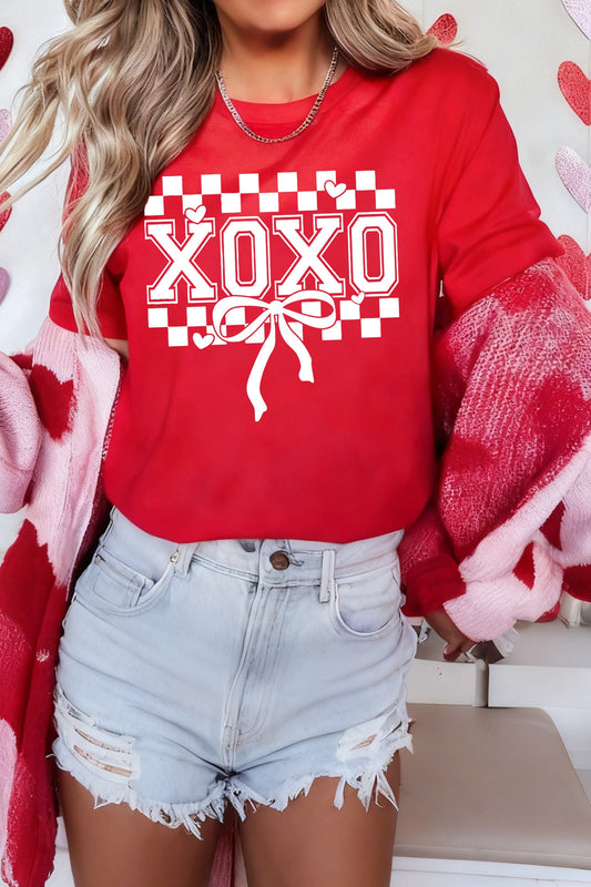 XOXO Bow Print Shirt RTS