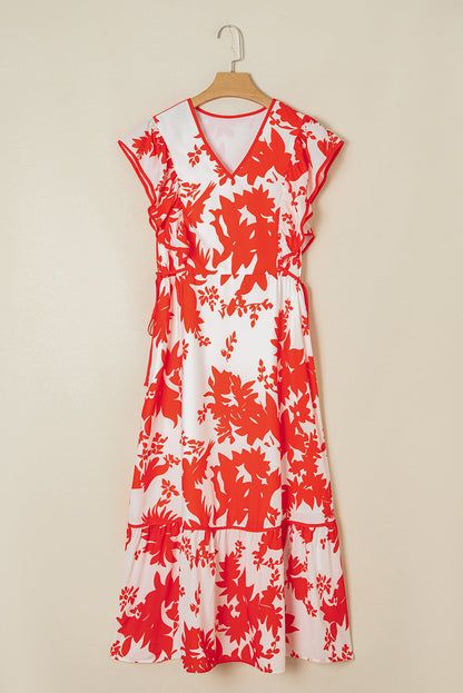 Red Floral Maxi LT