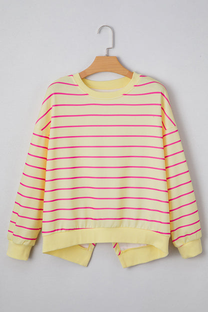 Yellow Stripe Overlap Pullover RTS