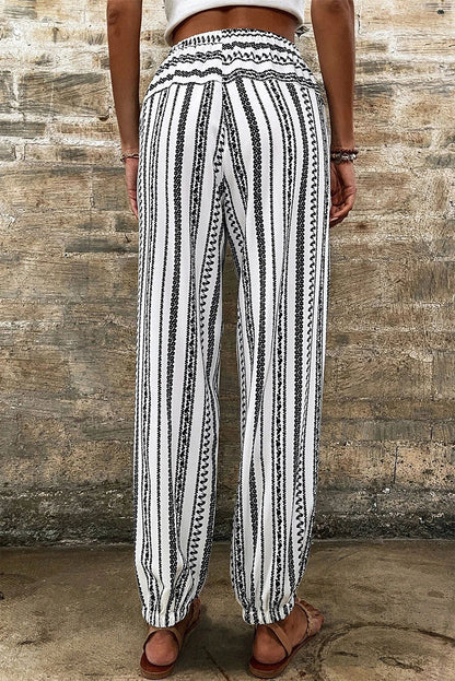 Black Boho Casual Pants LT