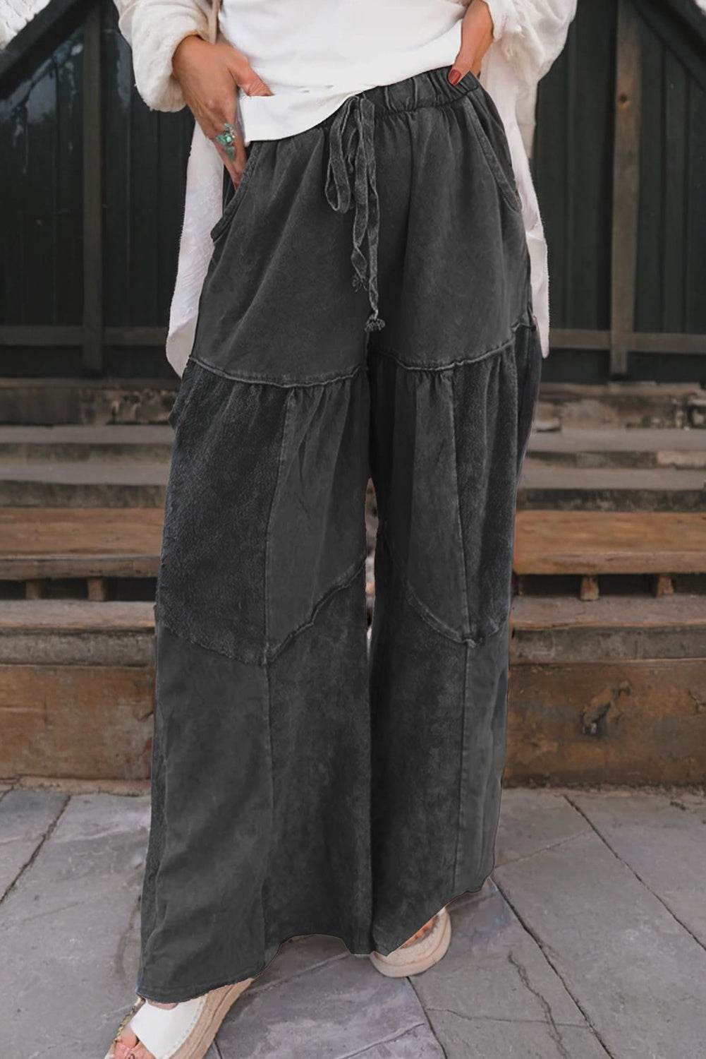 Mineral Wash Drawstring Pants RTS