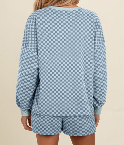 Checkered Pullover Set *multiple colors* RTS