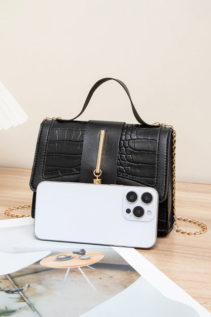 Black Chain Strap Purse LT
