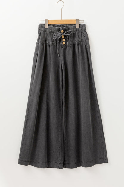 Grey Mineral Wide Leg Jeans LT