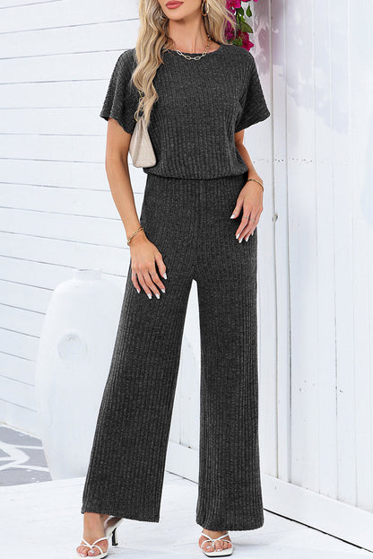Ribbed Keyhole Jumpsuit LT