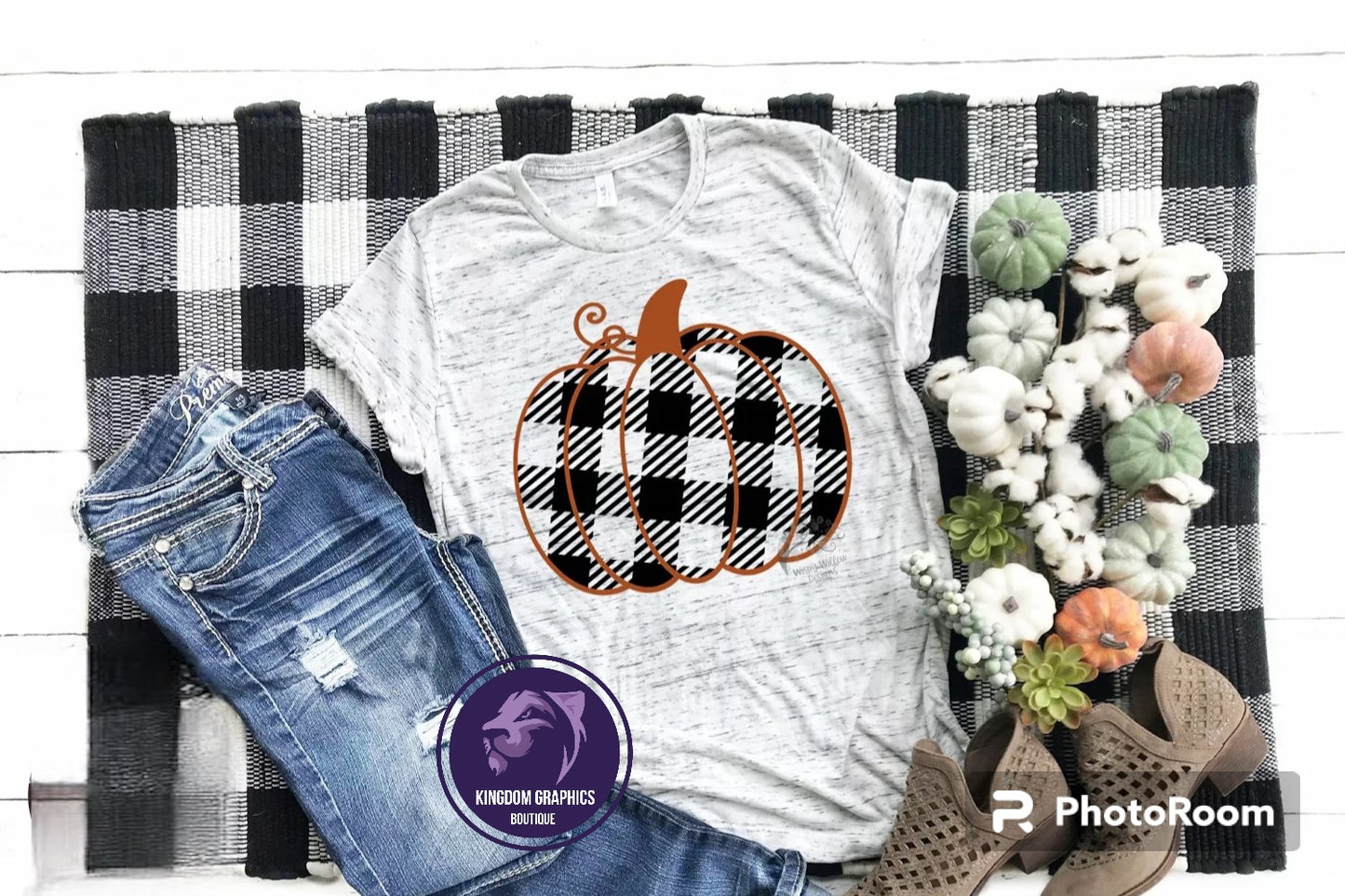 Buffalo Plaid Pumpkin