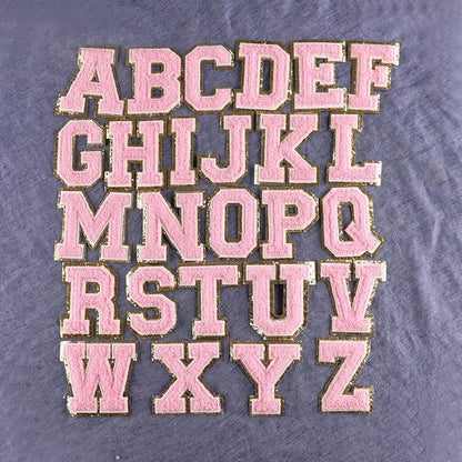 Chenille Letters Light Pink