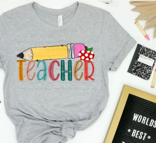 Monthly Teacher Tee August