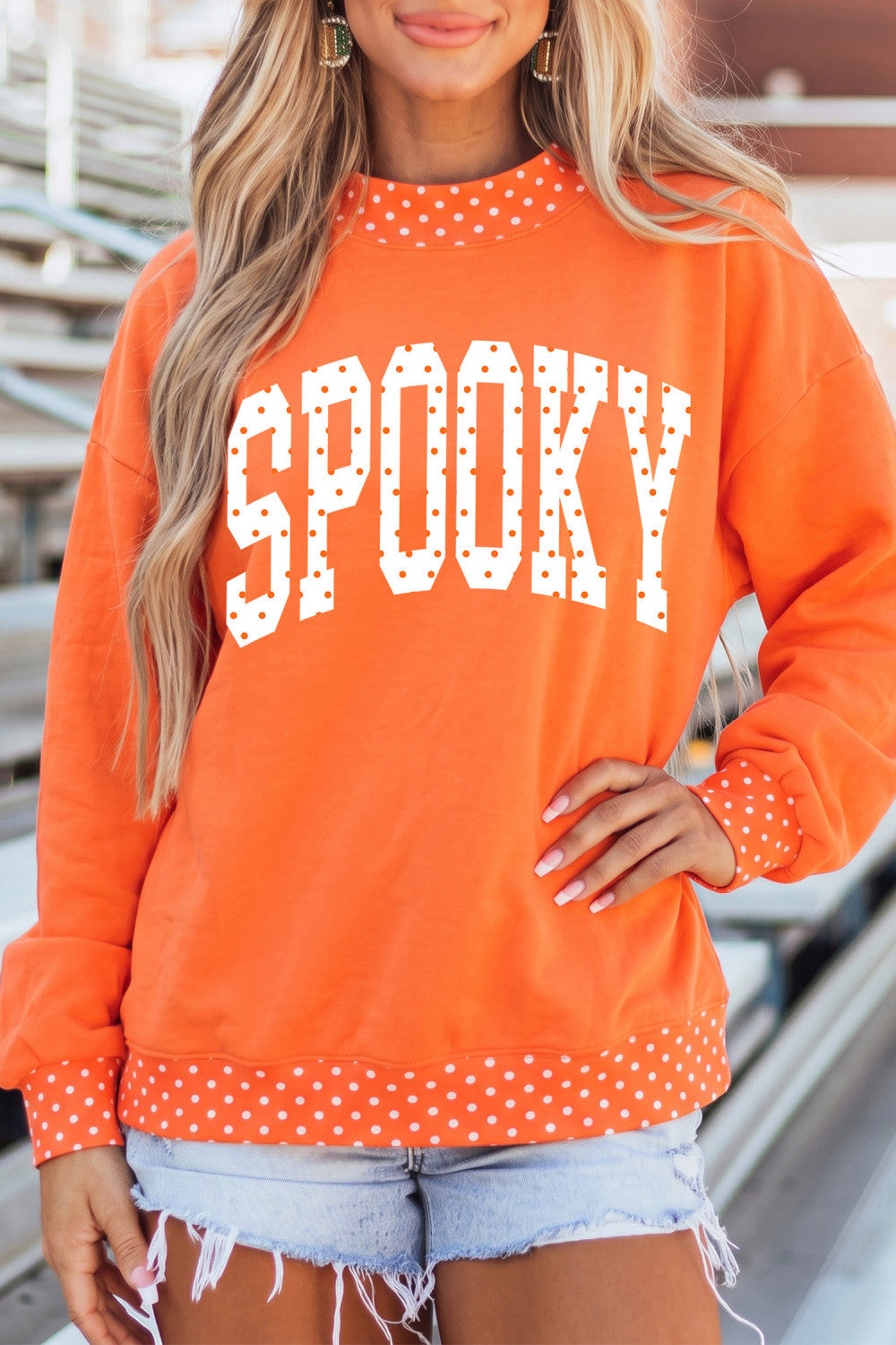 Spooky Mock Neck
