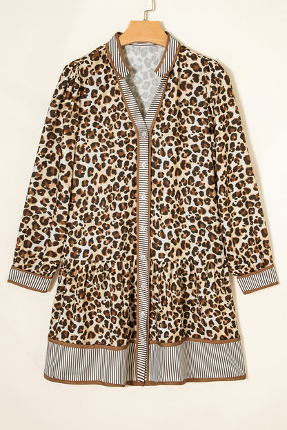 Leopard Striped Mini Dress LT