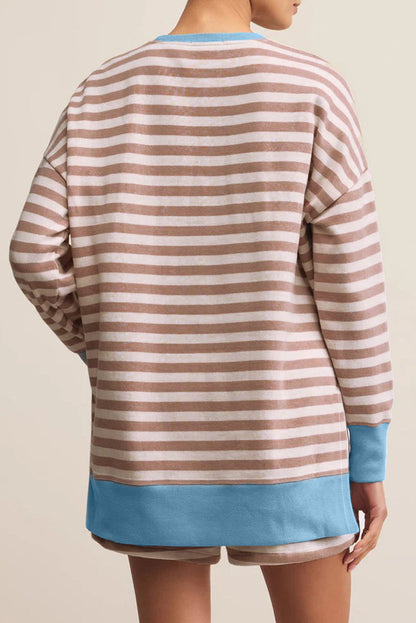 Stripe Pullover Plus Set October.