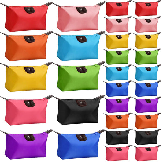 Cosmetic Bags Bulk Makeup Bags for Purse Waterproof Small Cosmetic Bag Makeup Bags for Women and Men with Zipper Travel Toiletry Organizer Luggage