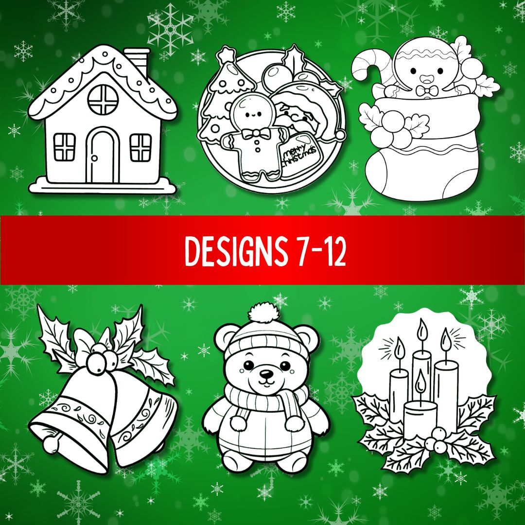 Christmas Craft Magnets | 2 Sets