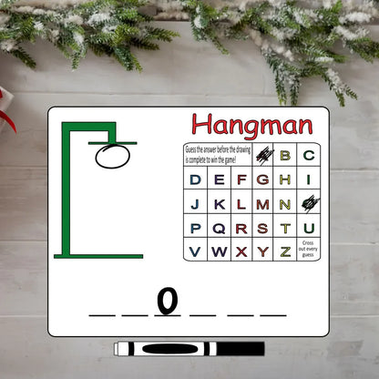 Christmas Tic-Tac-Toe Gameboard | Double-sided