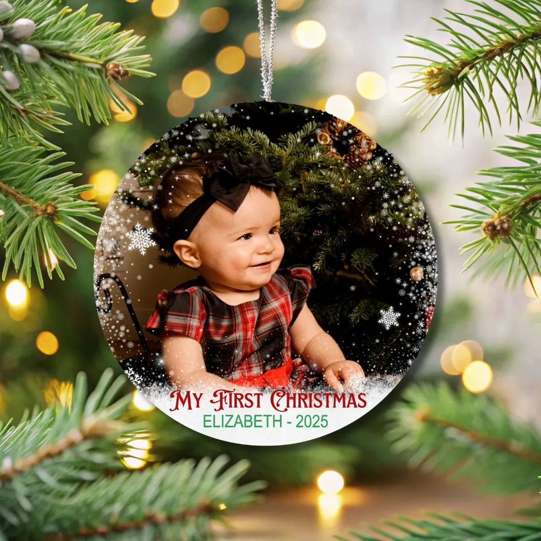 Personalized Baby's First Christmas Ornament