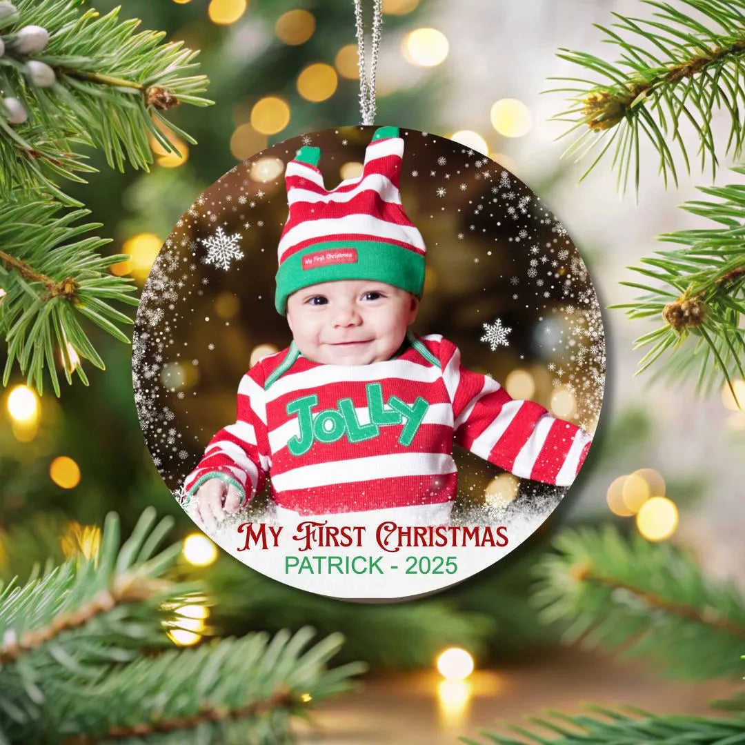 Personalized Baby's First Christmas Ornament
