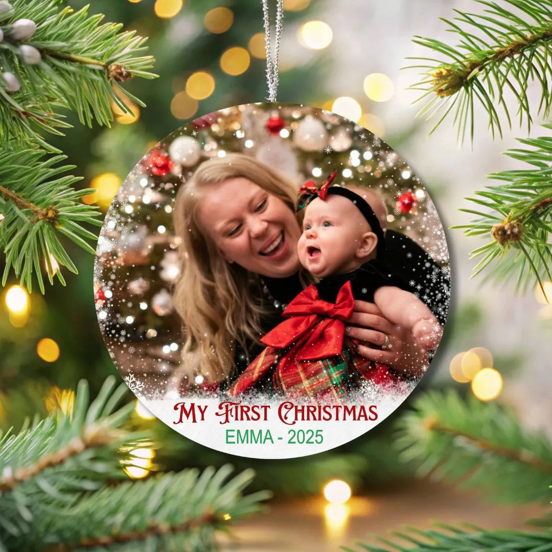 Personalized Baby's First Christmas Ornament