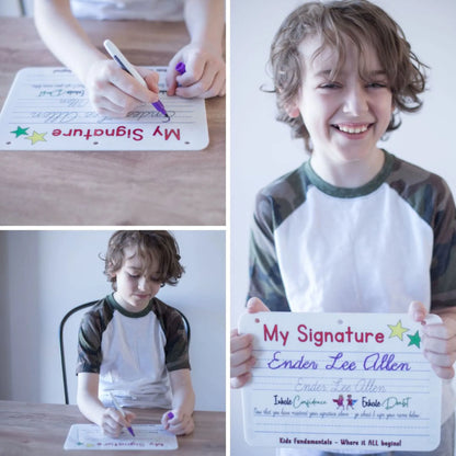 Personalized Cursive Writing Practice Board - Reusable