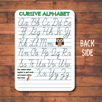 Personalized Cursive Writing Practice Board - Reusable