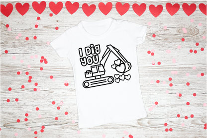 Valentine Coloring T-Shirt