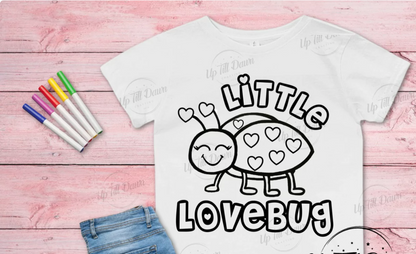 Valentine Coloring T-Shirt