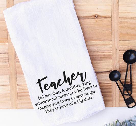 Teacher appreciation towel