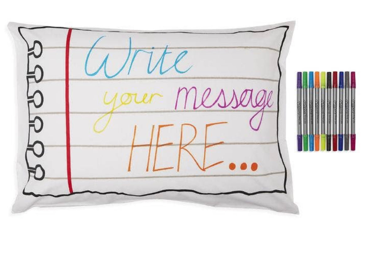 Doodle Notebook Pillowcase