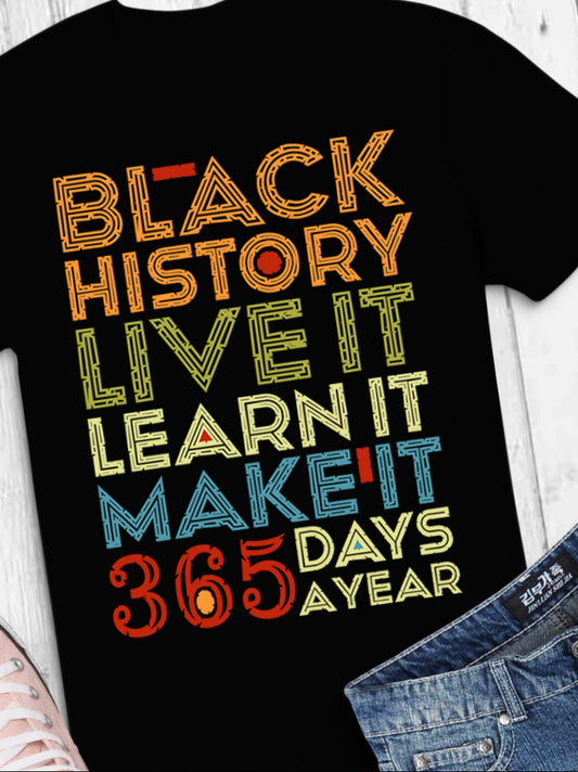 Black history live it learn it